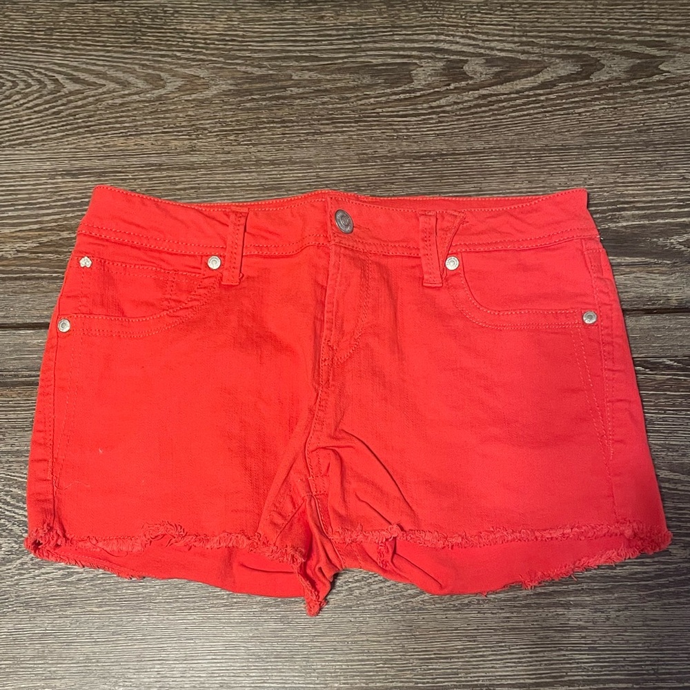 Wallflower - Orange/Coral Jean Shorts